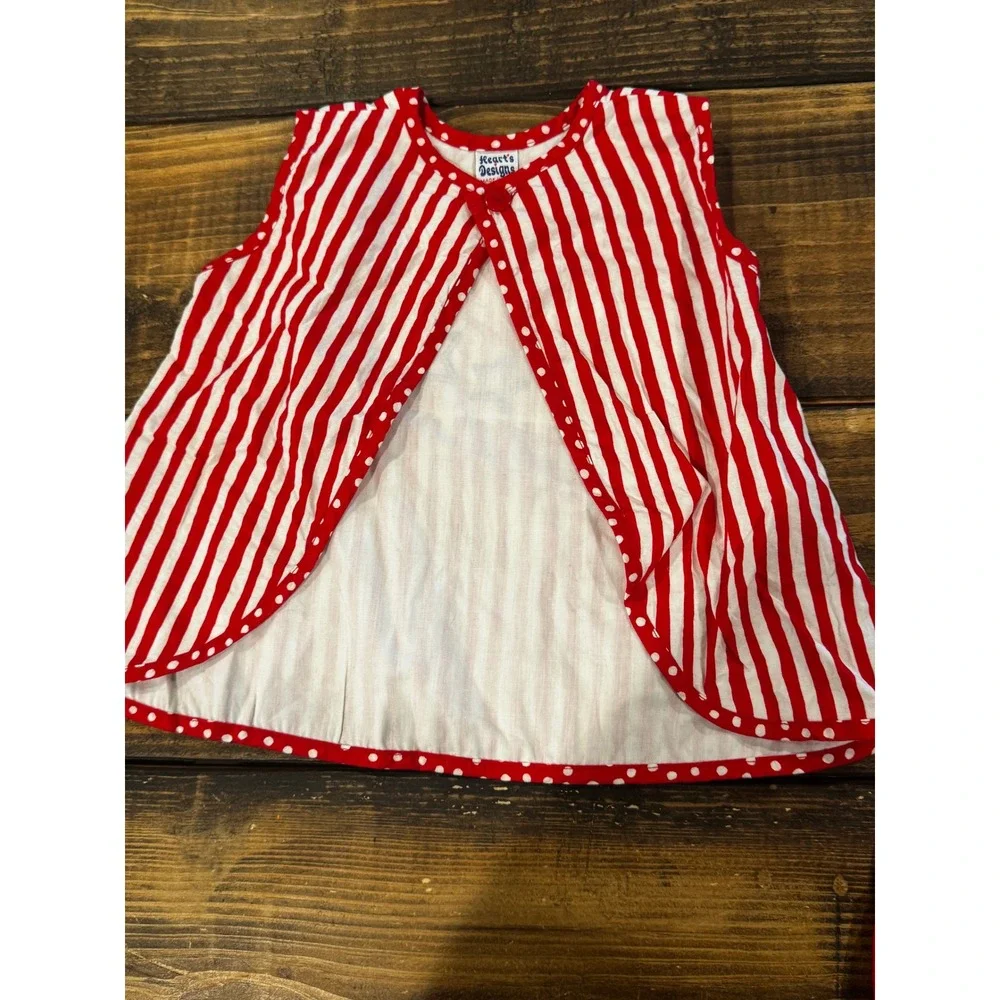 Vintage 90s Hearts Designs USA‎ Patriotic 3T Bloomers Set Firecracker July 4th